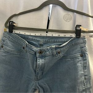 Low rise boot cut jeans